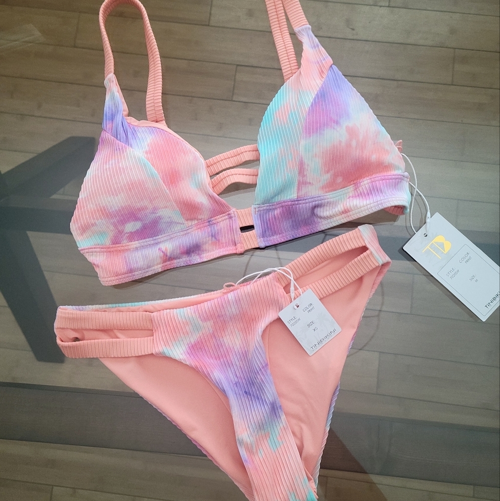 Tinibikini Swimsuit 🖤 2pc, m-top, xs bottom